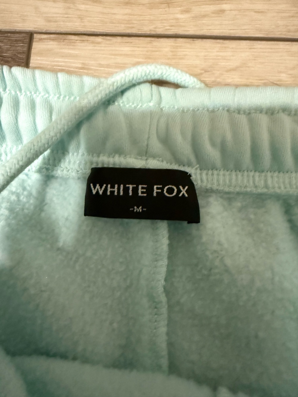 White Fox Boutique Light Mint Drawstring Athletic Shorts - Picture 3 of 4